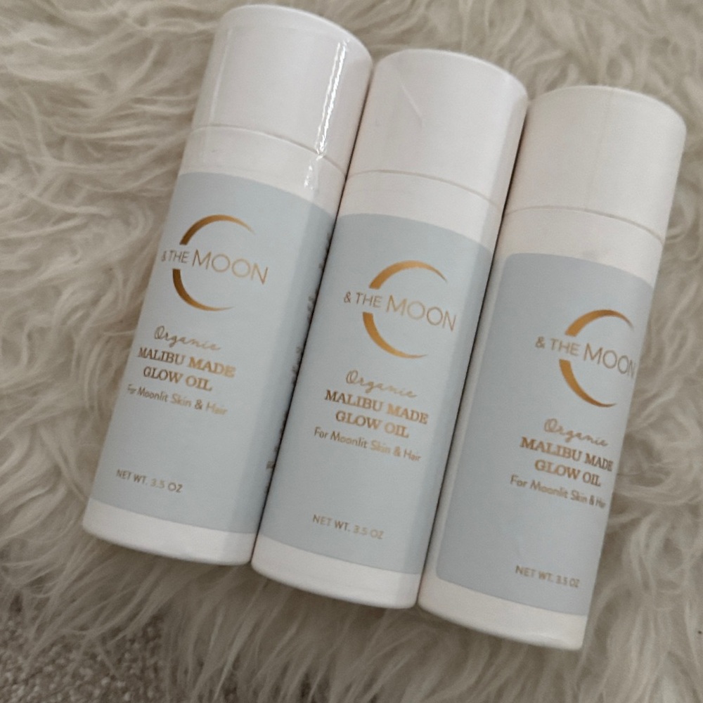 NIB C & the Moon Malibu made glow oil (set of 3!) skin hair $93 each! celebloved